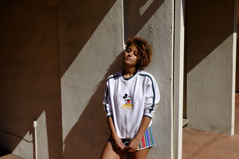 model, sport, jogging, la, portrait, mouse, leaning, african Descent, natural, cali, los angeles, people, lifestyles, woman, californium, melanin, urban Scene