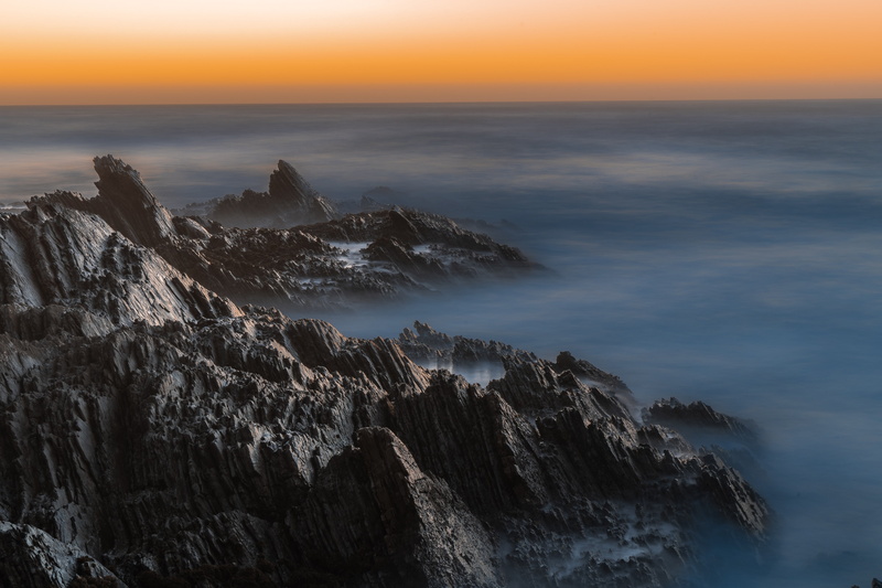 mountains, 5K, sunset, clouds, Montana de Oro
