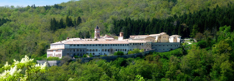 the apennines, house, nature, plant, italy, beauty in nature, mountains, land, panoramic, outdoors, growth, coniferous tree, monastery, summer, order, landscape