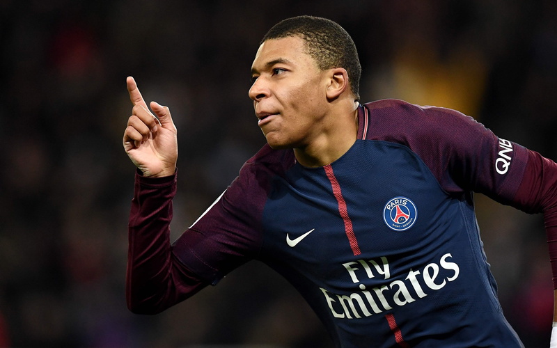 Paris Saint-Germain F.C., Kylian Mbappé, Soccer, 4K