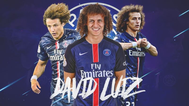 P.S.G., blue, 2K, Footballers, David Luiz