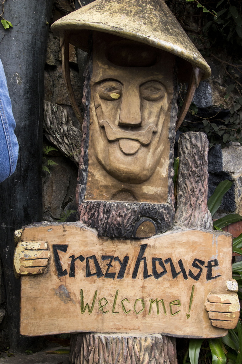 crazy house, human representation, tourism, guesthouse, communication, sign, art and craft, representation, house, sculpture, creativity, script, style