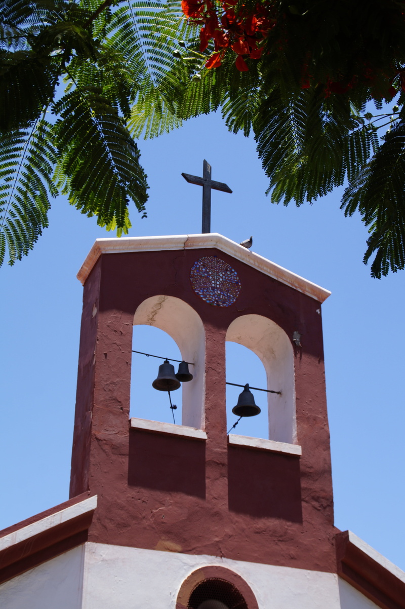 nature, bell tower, 5K, spirituality, spain, building exterior, place of worship, outdoors, flair, blue, sky, arch, tenerife, mediterranean flair, architecture
