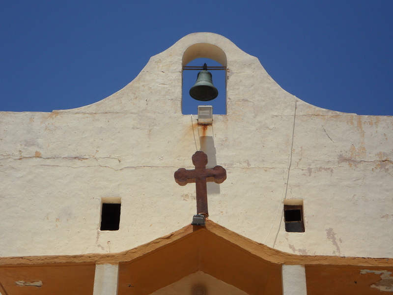 nature, wild west, spirituality, building, architecture, building exterior, clear sky, outdoors, 4K, sky, religion, blue, belief, no people, low angle view