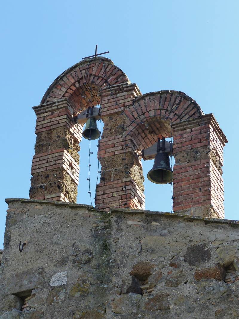abandoned, damaged, clear sky, no people, italy, built structure, deterioration, bell tower, architecture, stone wall, brick wall, day, blue, old village