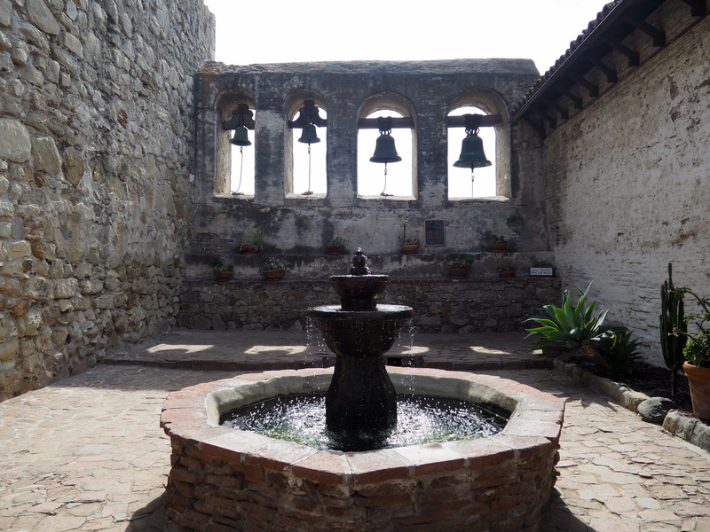 church, ancient civilization, architectural column, san juan capistrano, built structure, united states, nature, ancient, stone wall, place of worship