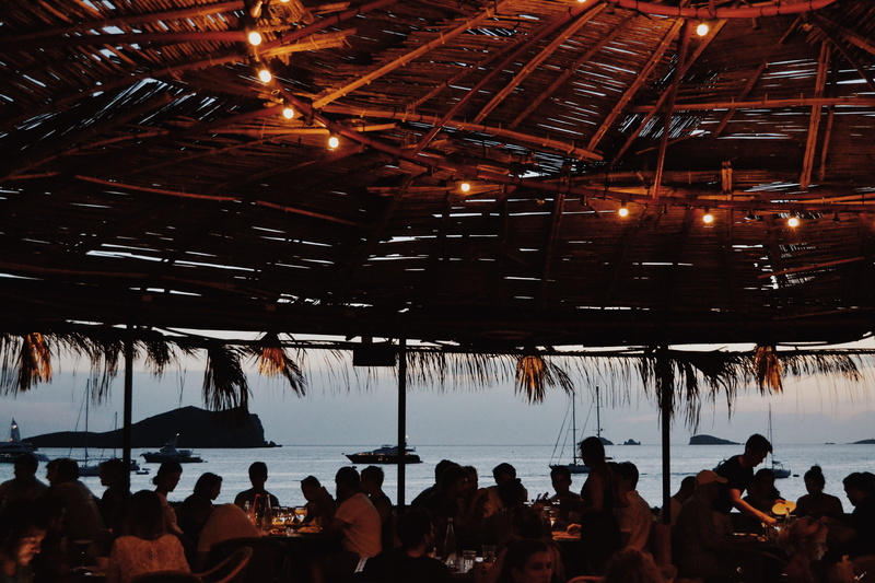 watching, ceiling, large group of people, cala conta, night, arts culture and entertainment, leisure activity, nature lover, ocean, eivissa, sea lover