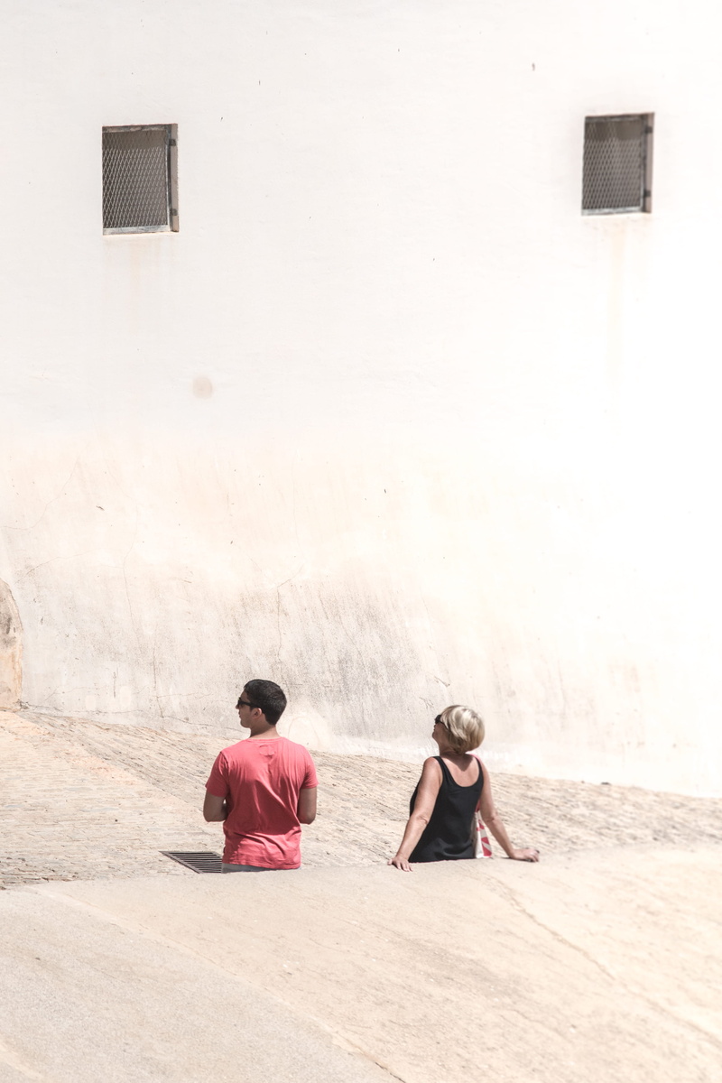 people, yellow, positive emotion, young adult, 2K, two people, eivissa, women, lifestyles, sitting, ibiza, couple - relationship, building exterior, elcarito