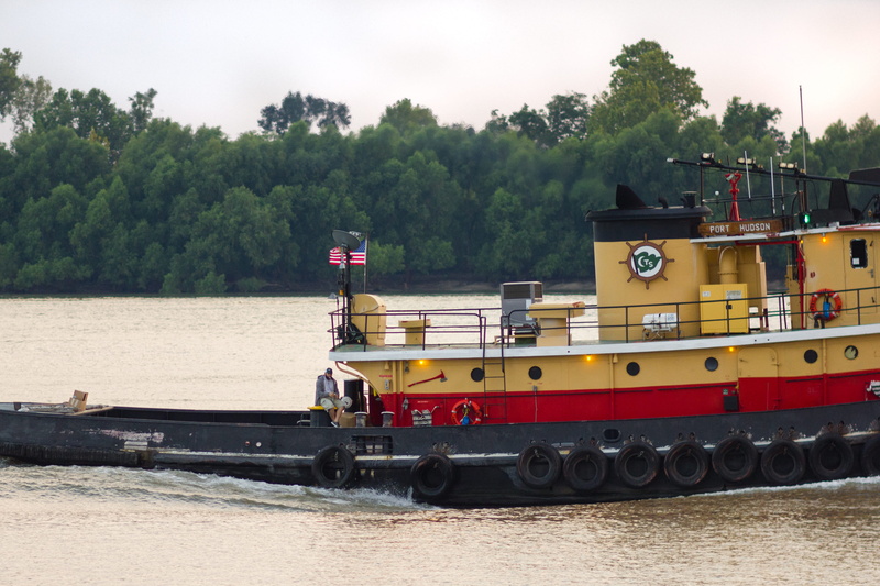 sunset, moored, day, sky, business, nature, transportation, machinery, new orlean, outdoors, louisiana, tug boat, nautical vessel, river, tree, travel