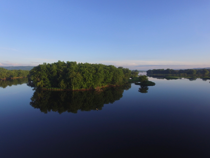 no people, mississippi river, sky, lake, copy space, blue, scenics - nature, beauty in nature, tranquil scene, water, reflection, united states, 4K, tree
