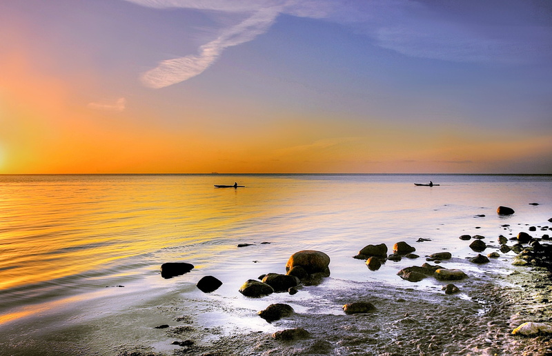 stone, water, blue, dusk, tranquil scene, no people, idyllic, surf, scenics, 2K, stones, solid, island mön, coast, denmark, summer, mon, beach water, sea