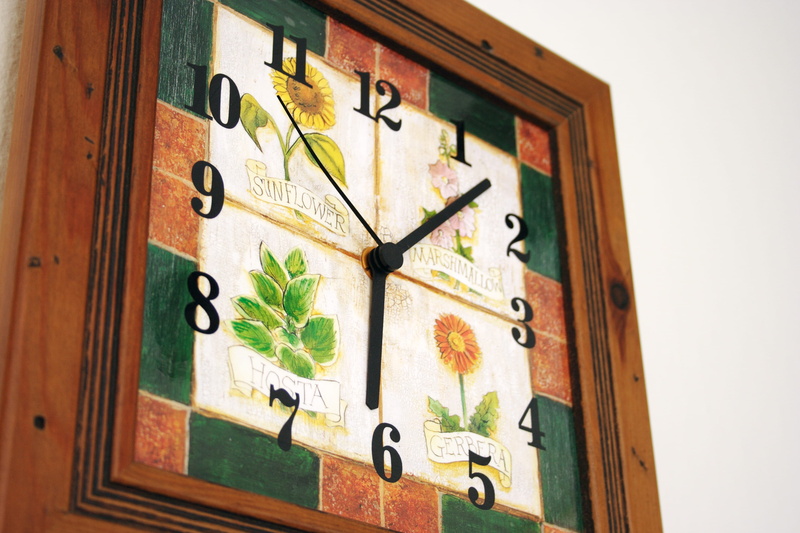 number, creativity, close-up, floral pattern, wood - material, watch, wall, antique, indoors, craft, wall - building feature, built structure, retro, old