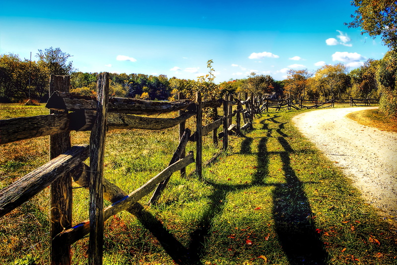 fence, barrier, boundary, wood - material, nature, rural, time, country, plant, 2K, wood, wooden post, countryside, beauty in nature, no people, outdoors