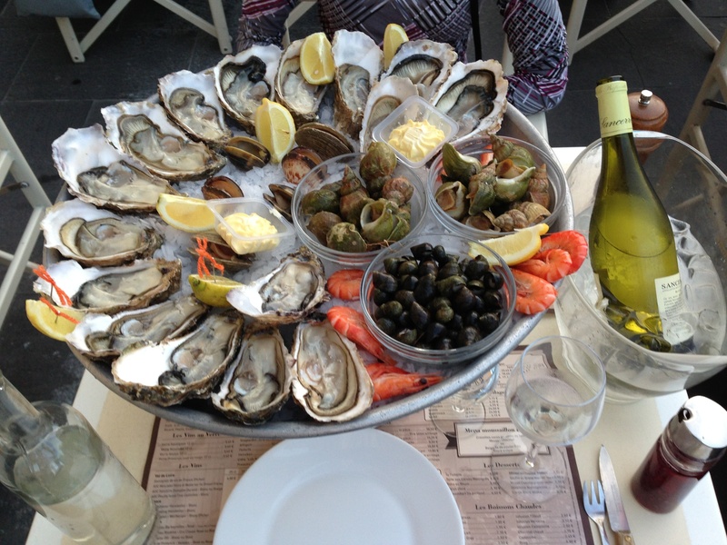 still life, choice, food and drink, healthy eating, seafood, kitchen utensil, nice, oysters, glass, fish dish, high angle view, cafe turin, variation, table