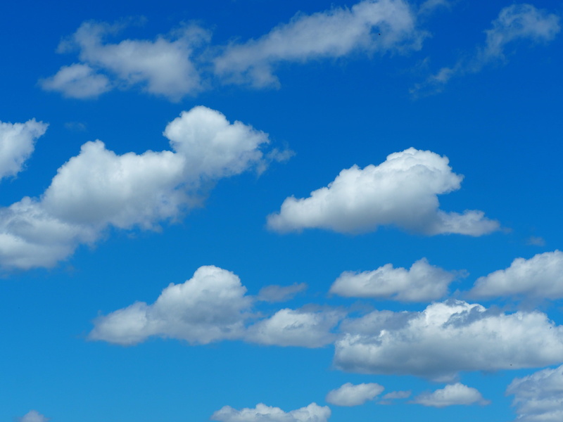 sky, atmosphere, outdoors, good weather, softness, wind, tranquil scene, no people, blue, 4K, white color, environment, nature, beauty in nature, low angle view
