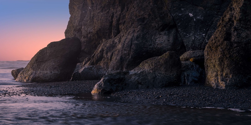 destination, idyllic, rocks, ocean, scene, beach, coast, tranquility, rock - object, tide, ruby beach, sea, sunset, solid, scenery, bluff, stack rock, pacific coastline