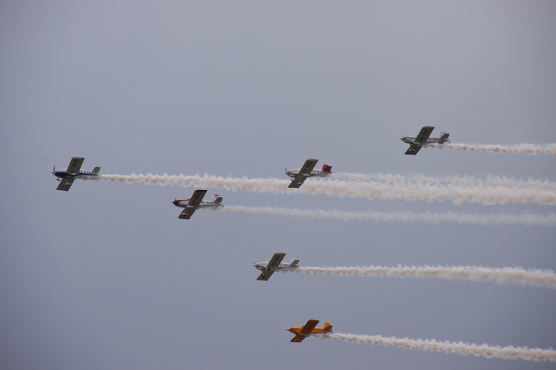 no people, sports activity, formation flying, mode of transportation, cloud, flying, accuracy, aerobatics, military, cloud - sky, formation, airborne, propellers