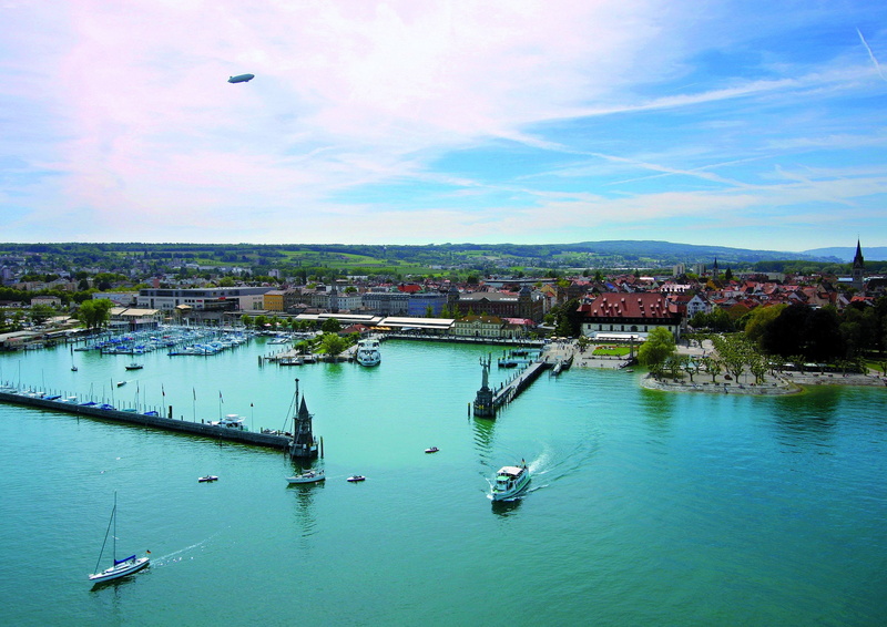 lake lake constance konstanz aerial view, 1080P