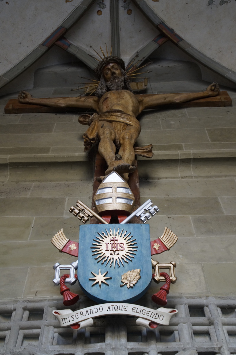 crucified, built structure, religion, indoors, Constance, art and craft, human representation, sculpture, 5K, input, symbolism, the past, church, ceiling