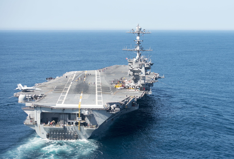 military, leaving, horizon, freight transportation, usn, nature, transportation, ship, uss harry s, aggression, navy, business, united states navy, high angle view