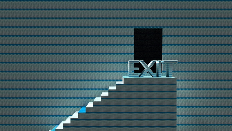 staircase, shadow, 3d, pattern, full length, built structure, modern, men, building exterior, silhouette, architecture, window, 1080P, steps and staircases