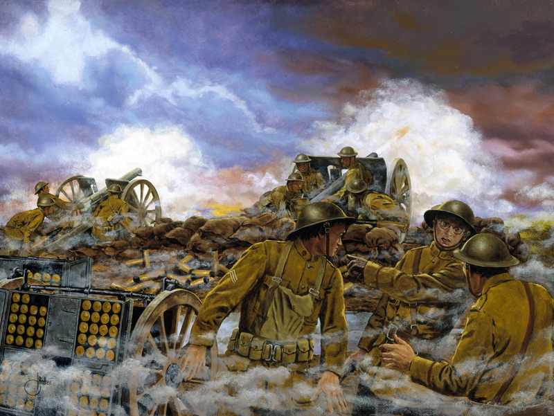 September 26, 1918, Trumans Battery, 1918..At 0420 hours, Western Front, France -- September 26, the British, 5K, war