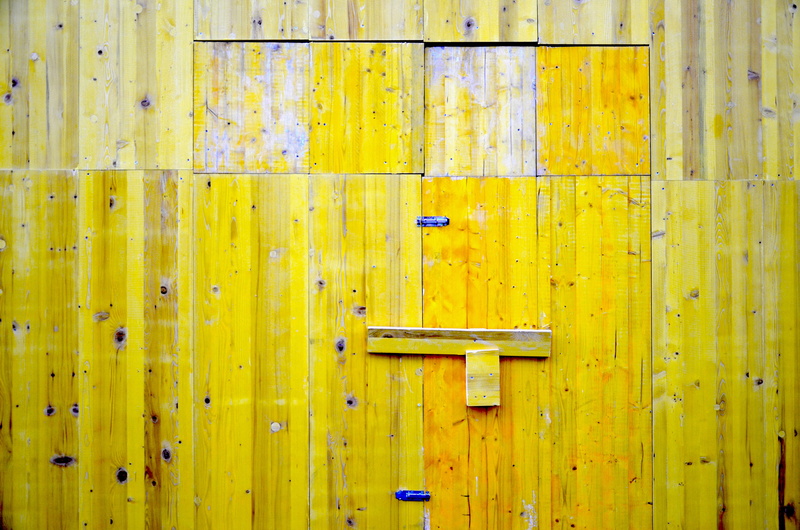 walkway, full frame, wood - material, safety, yellow, wall, architecture, clothing, outdoors, pattern, austria, wall - building feature, text, apparel