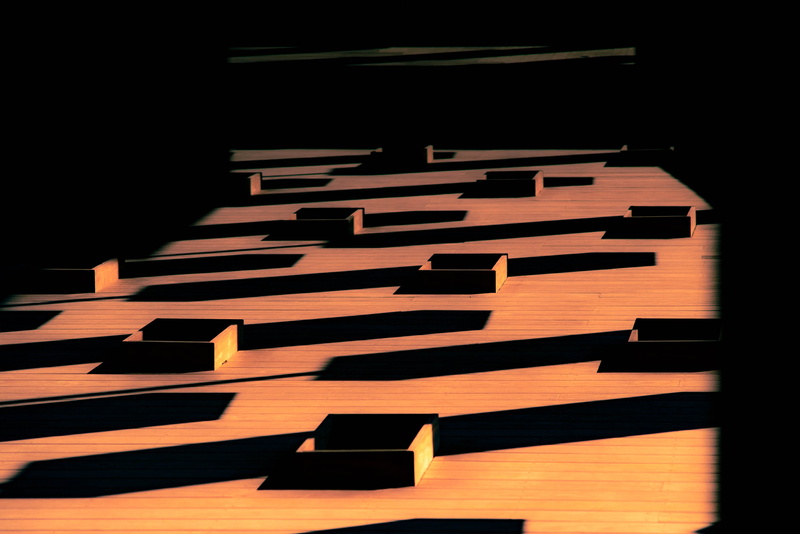 no people, musical instrument, 4K, plant, geometric, plywood, sunlight, national memorial for peace and justice, leisure activities, outdoors, hot, shadow