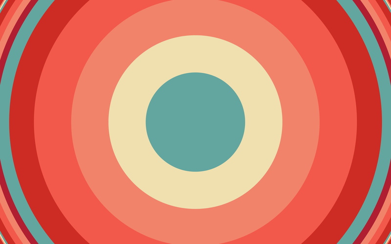 colorful, pattern, bulls-eye, bull, 2K, circles, s, eye