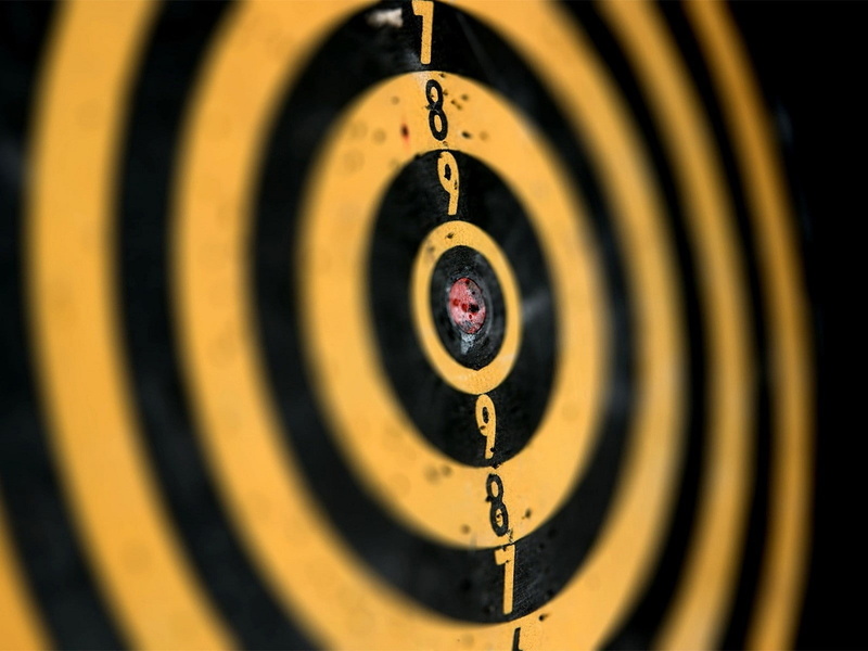 Yellow, geometric shape, clock, indoors, number, time, accuracy, Darts, circle, antique, Game, no people, concentric, close-up, selective focus, minute hand