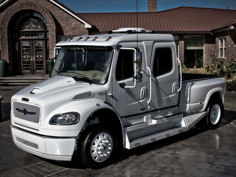 business, m 2, freightliner, class, strut, tractor, sportchassis, 720P, grille, 4x4, semi, 2004