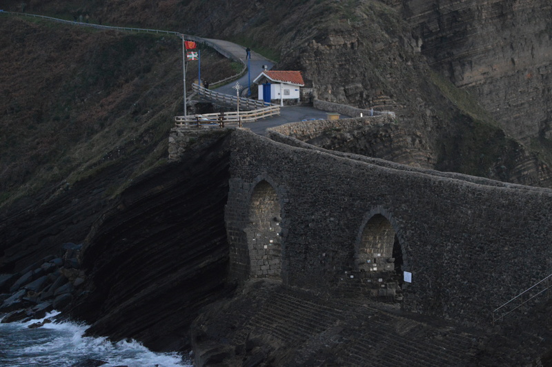 wall, rock - object, spain, mountain, day, staircase, bilbao, transportation, built structure, tourism, san juan de gaztelugatxe, outdoors, rock, the past