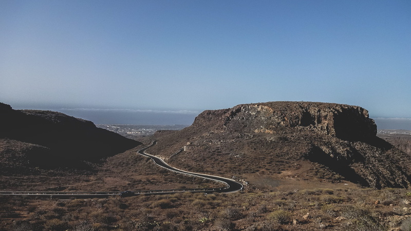 tranquility, mountain, land, arid climate, tranquil scene, travel photography, desert, landscape photography, nature photography, hills, winding road, gran canaria