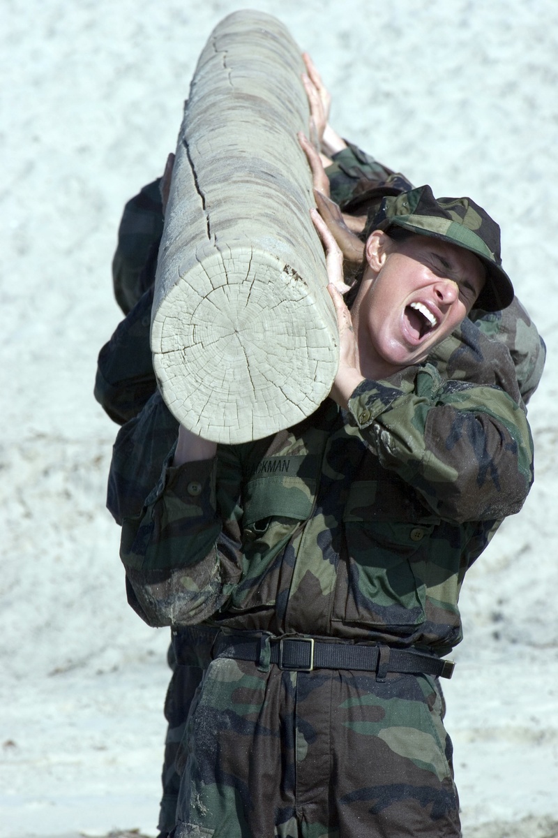 portrait, log, outdoors, teamwork, training, unit, lifestyles, men, standing, land, mission, endurance, fitness, government, strength, clothing, males