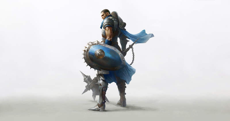 Shield, Twilight Resistance, Characters, Lineage Eternal, Fantasy, Erak note, Art, 4K, Style, Warrior, Armor, Minimalism
