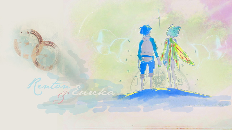 girls, wings, 1080P, boys, anime, renton, eureka, character, drawn, thurston