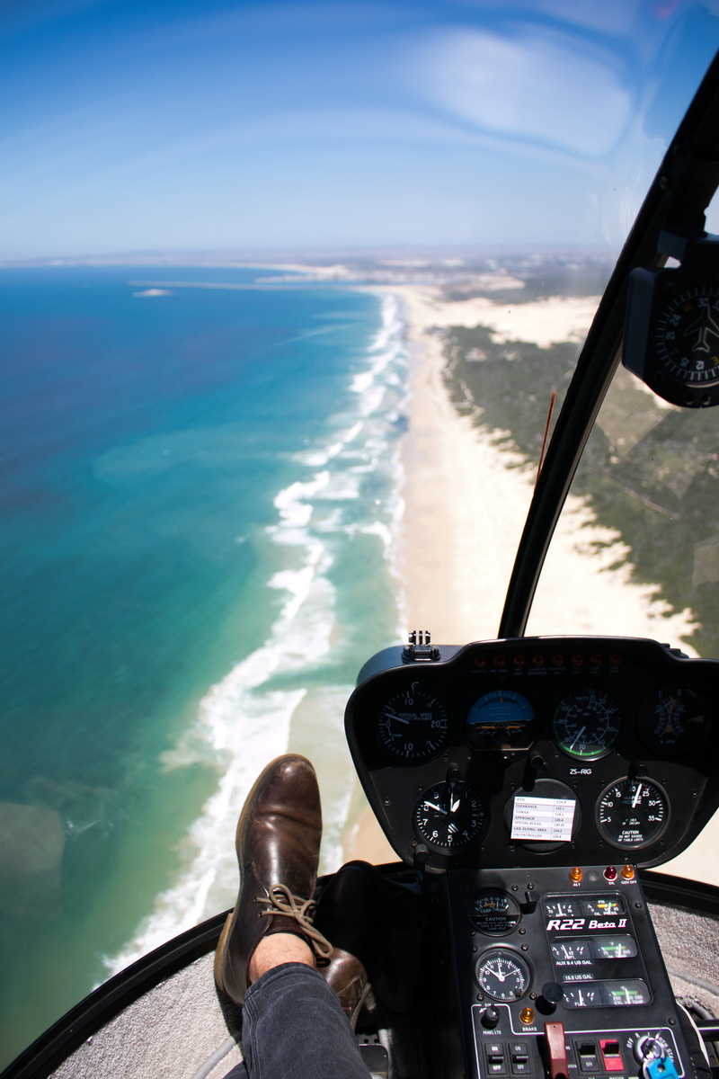 beach, flight, human leg, body part, nature, horizon over water, control, mode of transportation, windshield, control panel, sky, 4K, low section, inside