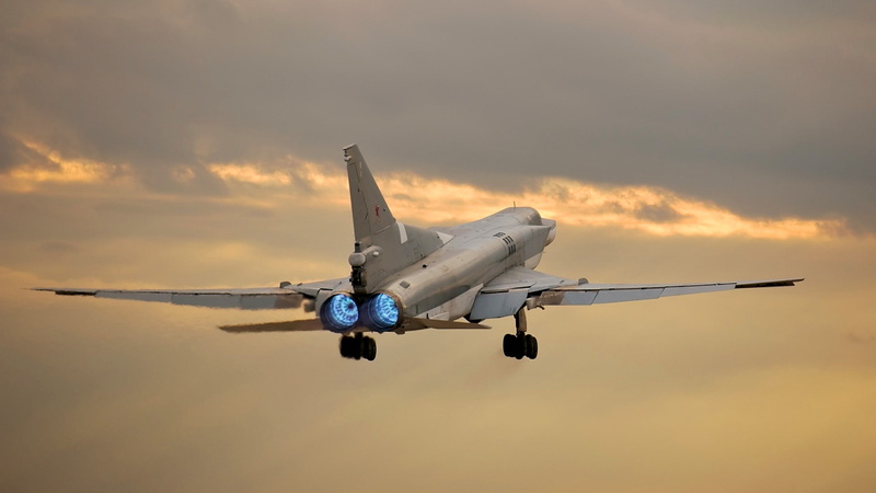 clouds, 1080P, the plane, TU-22M3, bomber, Backfire, the sky
