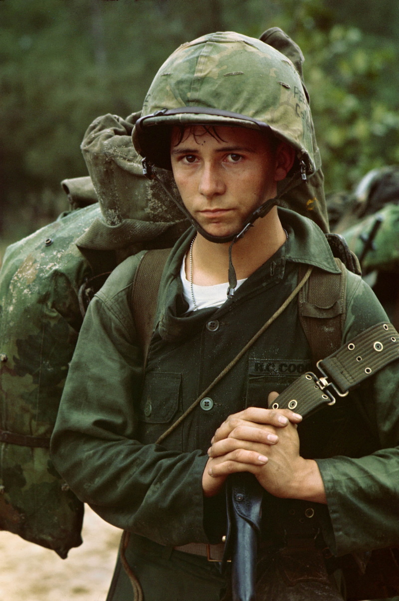 armed forces, weapon, standing, military, young, army, real people, war, soldier, wearing, 2K, viet nam war, looking at camera, uniform, army helmet, da nang