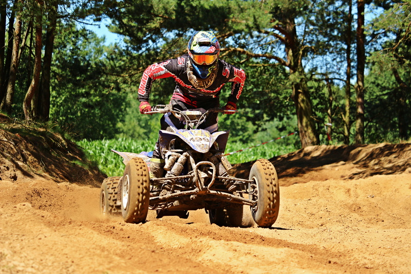 5K, terrain, dirt road, all-terrain vehicle, race, riding, mode of transportation, transportation, front view, outdoors, sport, Quad, tree, Motorcycle