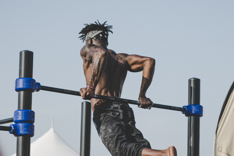 holding, outdoor, adults only, Dubai, sport, people, males, low angle view, men, gym, adult, lifestyles, guy, one Person, 4K, man, one Man Only, shirtless