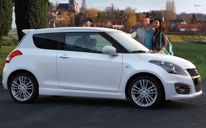 1080P, white Suzuki, swift Sport