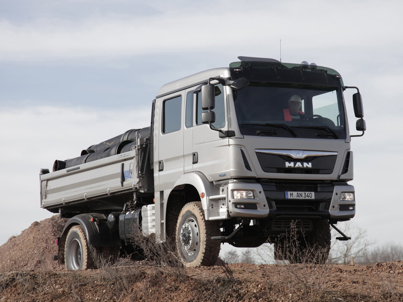 dumptruck, cab, semi, meiller kipper, 2012, man, tgm, tractor, fak, 18 340, crew, 1080P
