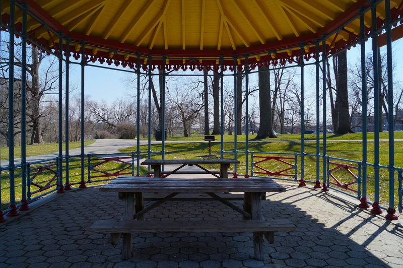 seat, land, lake, baltimore, wildlife, gazebo, nature, 4K, outdoors, absence, park bench, jungle gym, bench, plants, empty, parasol, outdoor play equipment