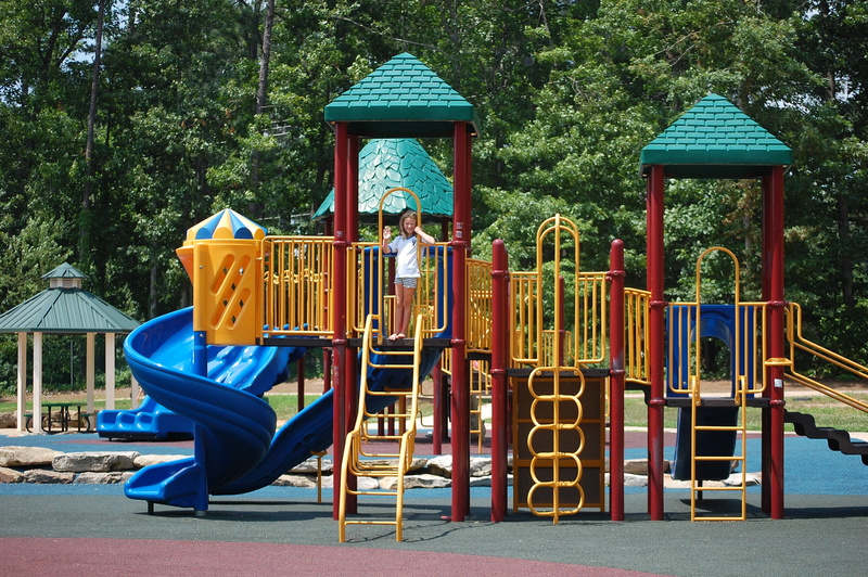 play, childhood, park - man made space, built structure, slide - play equipment, outdoor play equipment, recreation, architecture, empty, Playground, tree
