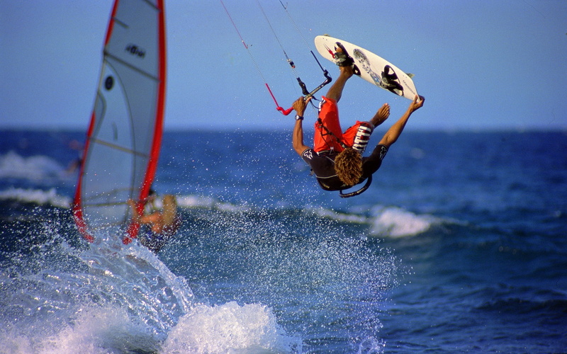 males, kiteboarding, fun, skill, extreme Sports, people, speed, sports And Fitness, blue, recreational Pursuit, beach, life Jacket, adrenaline, spray, motion