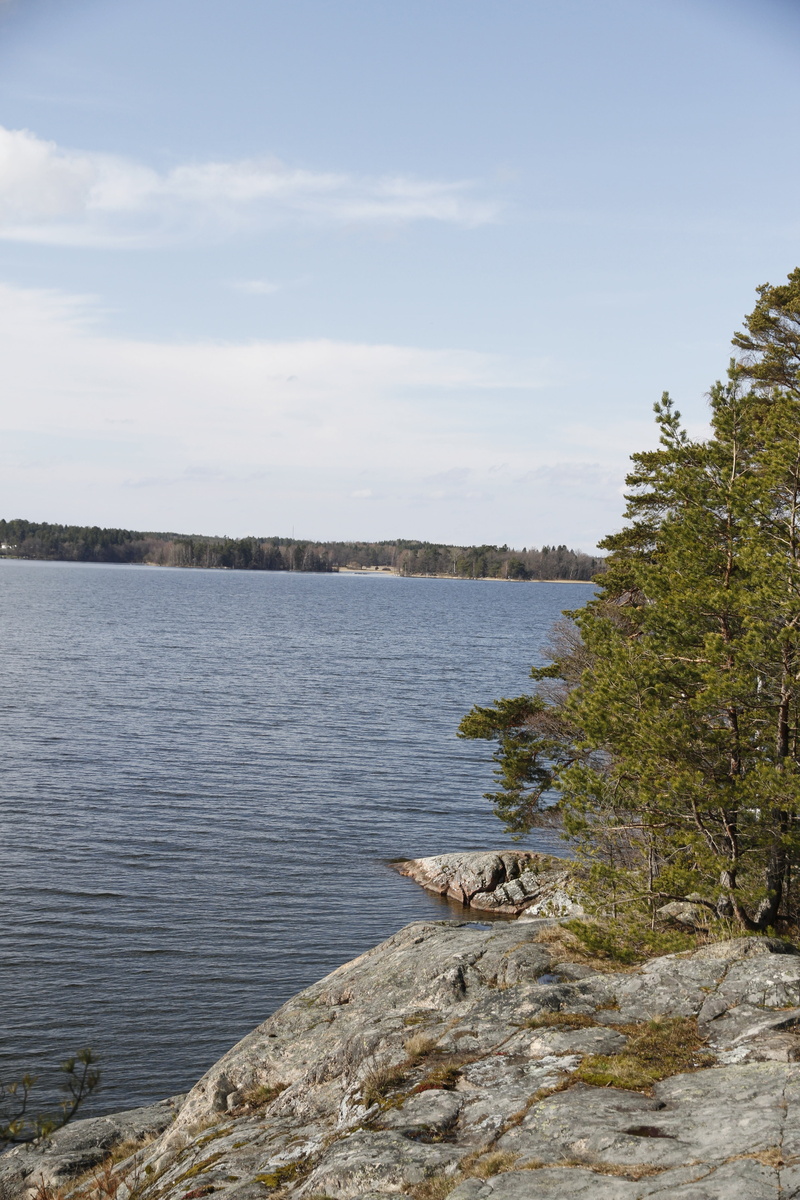 water, rock - object, outdoors, nature, archipelago, sky, sweden, 5K, lake mälaren, beauty in nature, mountain, tranquil scene, solid, tranquility, lake