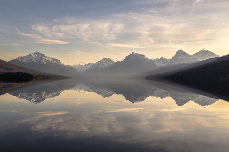 scenics - nature, mountains, tranquil scene, idyllic, calm, beauty in nature, reflection, mountain range, skyline, daytime, usa, sunset, peaceful, twilight