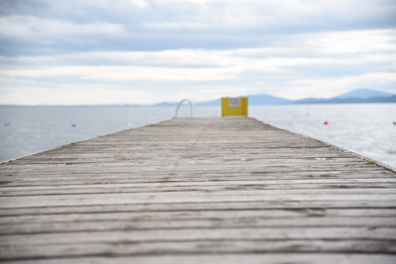 long, the way forward, surface level, lake, no people, scenics - nature, day, built structure, united states, horizon over water, direction, pontoon, sky