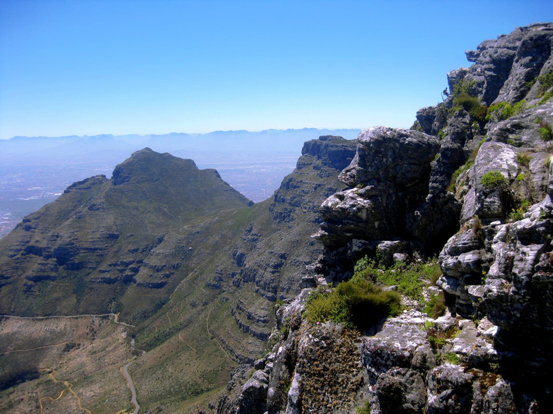 no people, formation, Vista, beauty in nature, south africa, devil peak, Mountain, mountain, view, plant, scenics - nature, height, day, cape town, idyllic